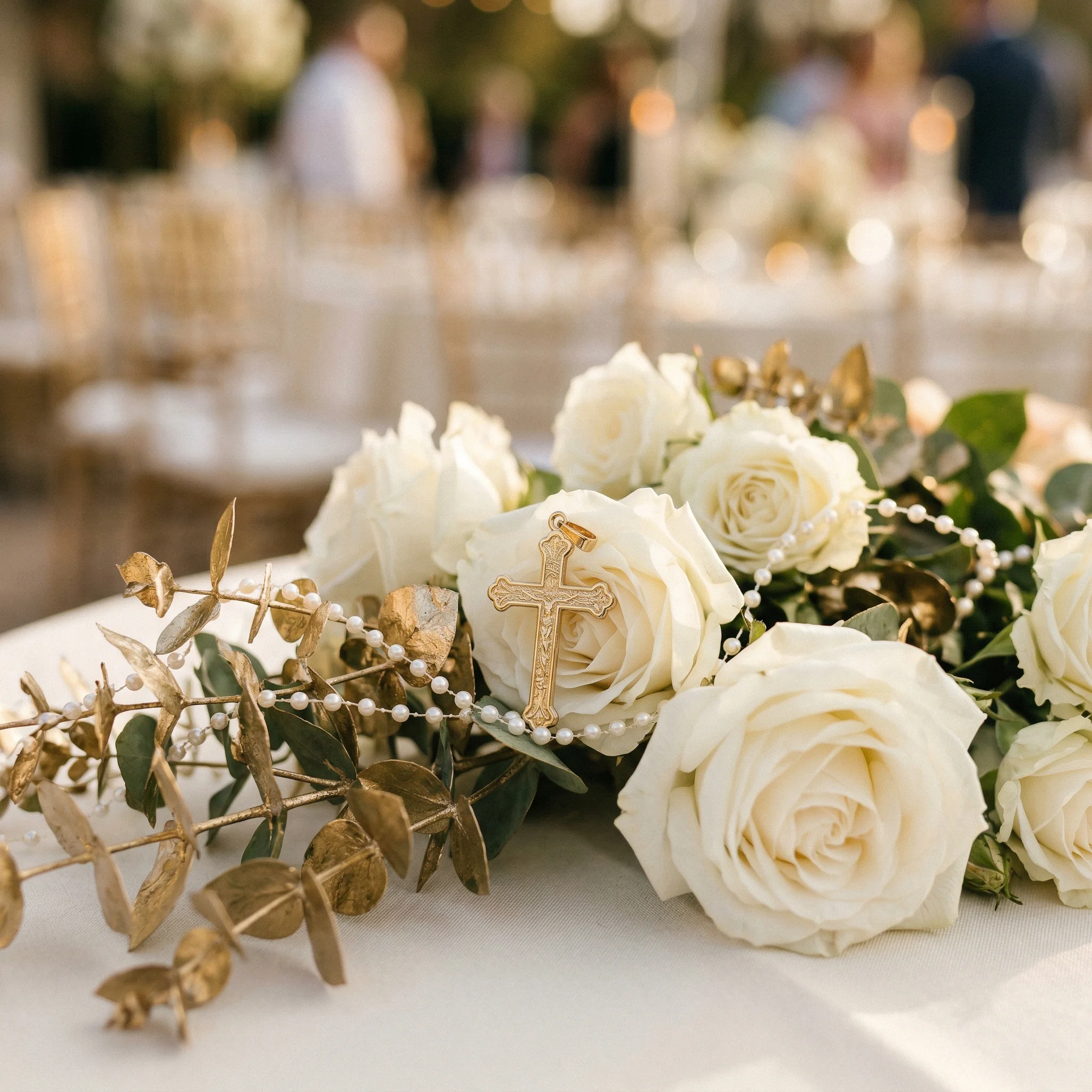 Detal dekoracji kwiatowej